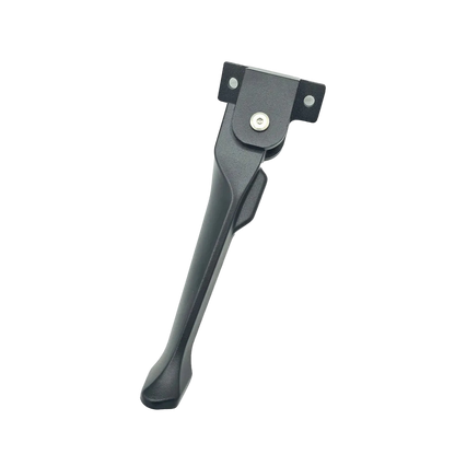 Black metal lever on a white background